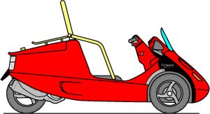 Scooter Car Sketch